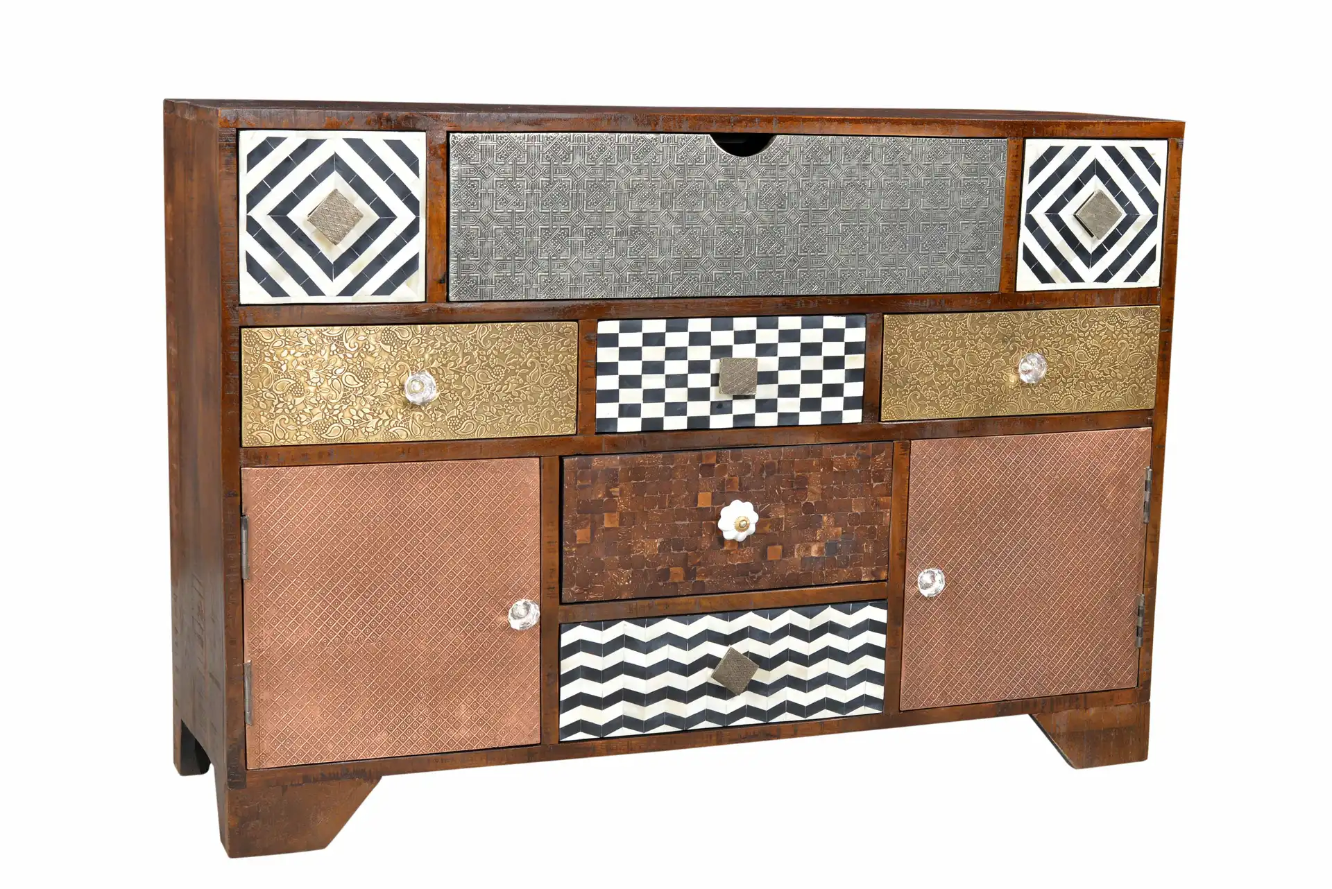 Wooden Sideboard with 14 Drawers - popular handicrafts